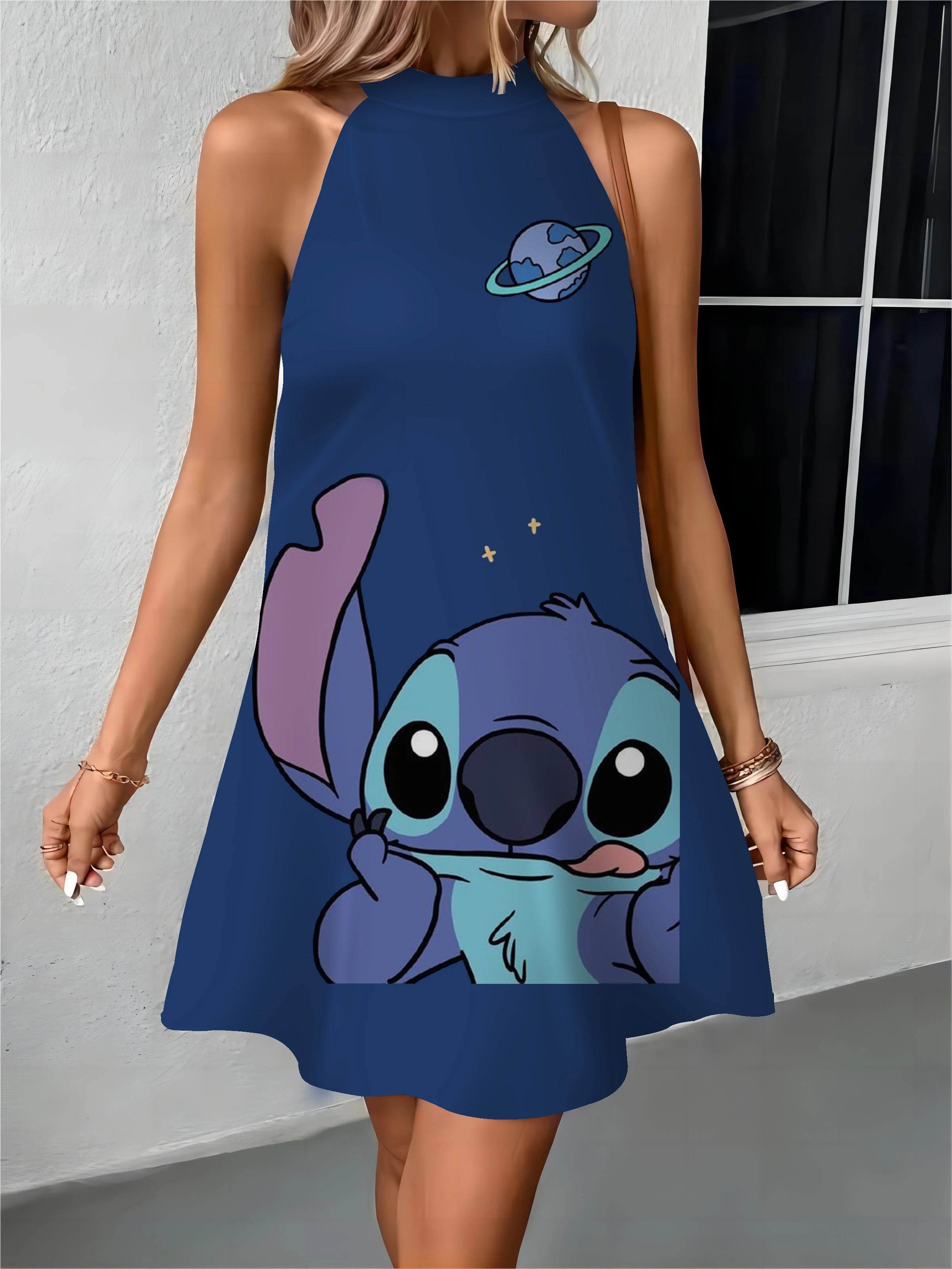 Beach Dress Elegant Dresses for Women Bow Knot Off Shoulder Apron Disney Stitch Womens Fashion Summer 2024 Party Women's Evening
Beach Dress Elegant Dresses for Women Bow Knot Off Shoulder Apron Disney Stitch Womens Fashion Summer 2024 Party Women's Evening