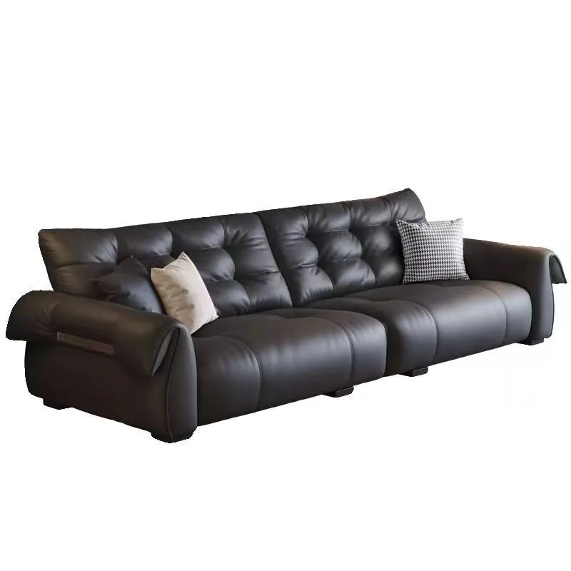 Italian minimalist leather sofa living room simple modern small apartment new first-layer cowhide sofa
Italian minimalist leather sofa living room simple modern small apartment new first-layer cowhide sofa