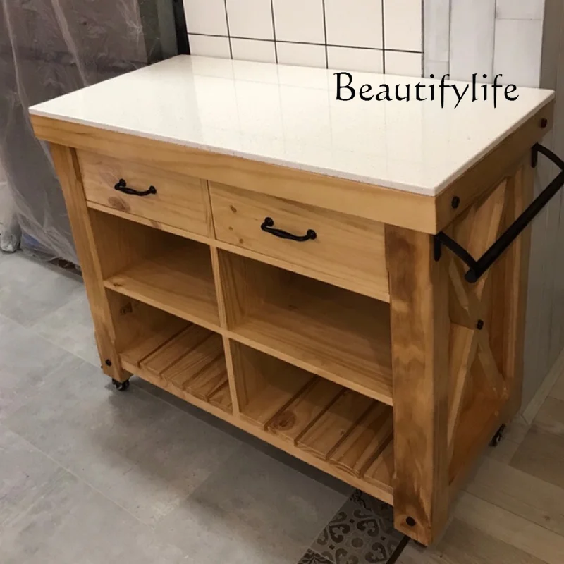 Kitchen island cooking table movable multi-functional cutting table dining table integrated storage side cabinet
Kitchen island cooking table movable multi-functional cutting table dining table integrated storage side cabinet