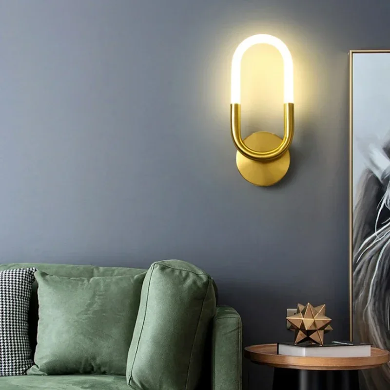 Light Luxury Bedroom Wall Lamp Modern Creative Led Bedside Lamp Living Room Corridor Background Wall Gold Decorative Light
Light Luxury Bedroom Wall Lamp Modern Creative Led Bedside Lamp Living Room Corridor Background Wall Gold Decorative Light