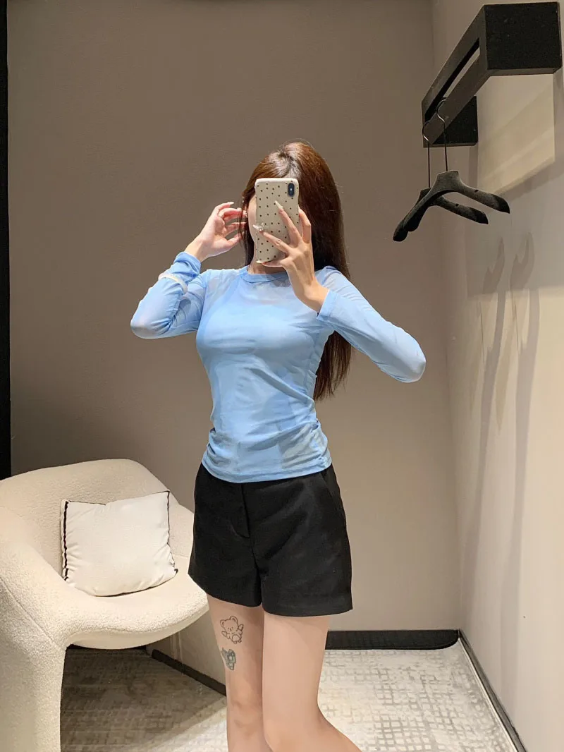 Sexy Women's T-shirt Fashionable, Exquisite, Simple, Slim, Lightweight, Breathable Long Sleeve Round Neck Bottom Shirt Top
Sexy Women's T-shirt Fashionable, Exquisite, Simple, Slim, Lightweight, Breathable Long Sleeve Round Neck Bottom Shirt Top