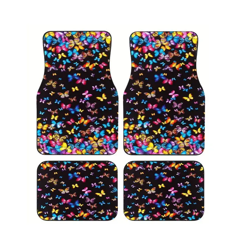 colors Butterfly Car Floor Mat 4PCS Universal Fit Vibrant Wing Design Anti Skid Durable Auto Carpet for Sedan SUV Interior Decor
colors Butterfly Car Floor Mat 4PCS Universal Fit Vibrant Wing Design Anti Skid Durable Auto Carpet for Sedan SUV Interior Decor