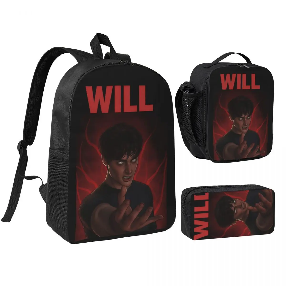 3pecs/set Will Byers Backpack for Teenage High School Shoulder Bag Lunch bag Pencil Case
3pecs/set Will Byers Backpack for Teenage High School Shoulder Bag Lunch bag Pencil Case