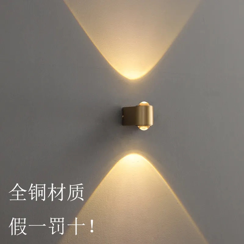 All Copper Modern Minimalist Wall Lamp Bedroom Bedside Living Room Background Corridor Staircase Indoor Atmosphere Sconces Light
All Copper Modern Minimalist Wall Lamp Bedroom Bedside Living Room Background Corridor Staircase Indoor Atmosphere Sconces Light