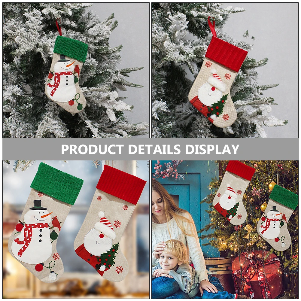 2pcs Christmas Tree Ornament Stockings Gift Bags Decorative Candy Socks Hanging Party Decoration Festival Xmas Stocking Cartoon 
2pcs Christmas Tree Ornament Stockings Gift Bags Decorative Candy Socks Hanging Party Decoration Festival Xmas Stocking Cartoon