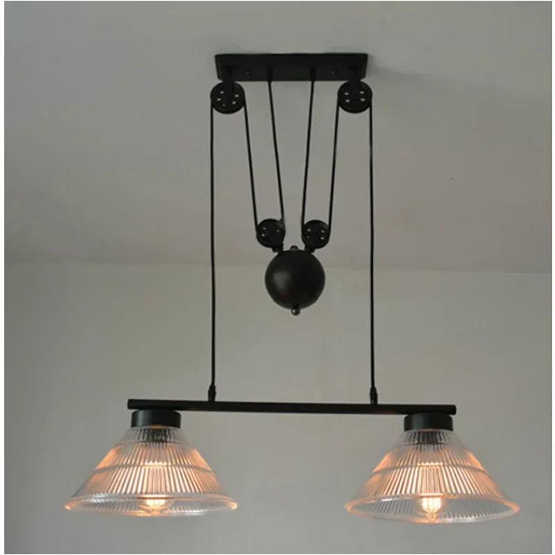 American retro nostalgia lamp lift glass mahjong lamp chandelier restaurant study lamp light material iron E27 AC110-240V
American retro nostalgia lamp lift glass mahjong lamp chandelier restaurant study lamp light material iron E27 AC110-240V