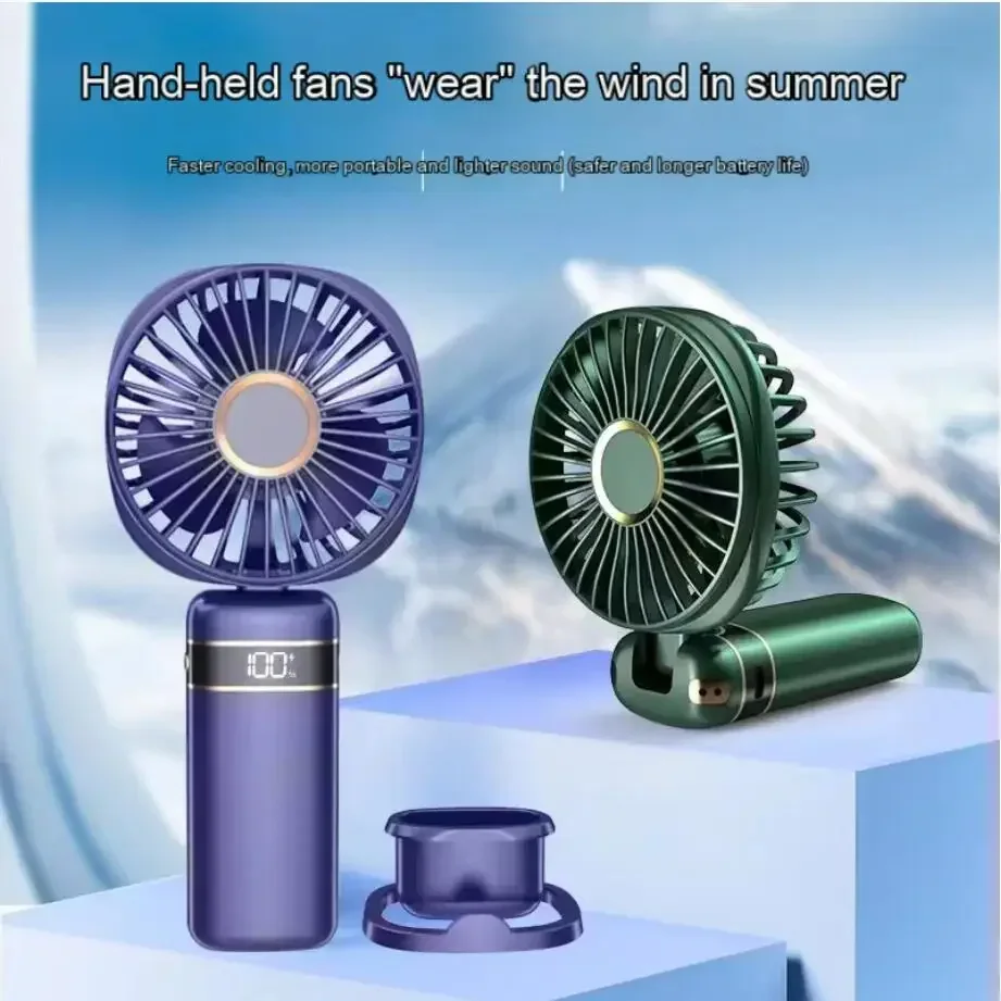 USB Handheld Mini Fan Foldable Portable Neck Hanging Fans 5 Speed USB Rechargeable Fan with Phone Stand and Display Screen
USB Handheld Mini Fan Foldable Portable Neck Hanging Fans 5 Speed USB Rechargeable Fan with Phone Stand and Display Screen