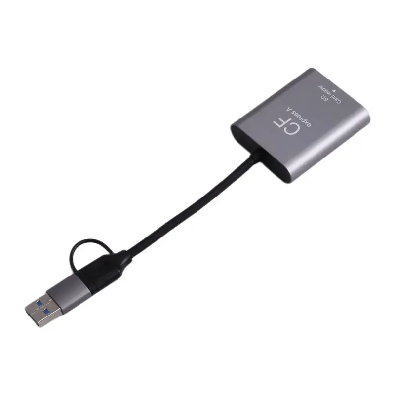 Exquisite-USB3.2 Gen2 10Gbps For Cfexpress Type A Cfe Card Reader 2-In-1 USB-C& USB-A Adapter With SD Slot For Compact Storage D
Exquisite-USB3.2 Gen2 10Gbps For Cfexpress Type A Cfe Card Reader 2-In-1 USB-C& USB-A Adapter With SD Slot For Compact Storage D