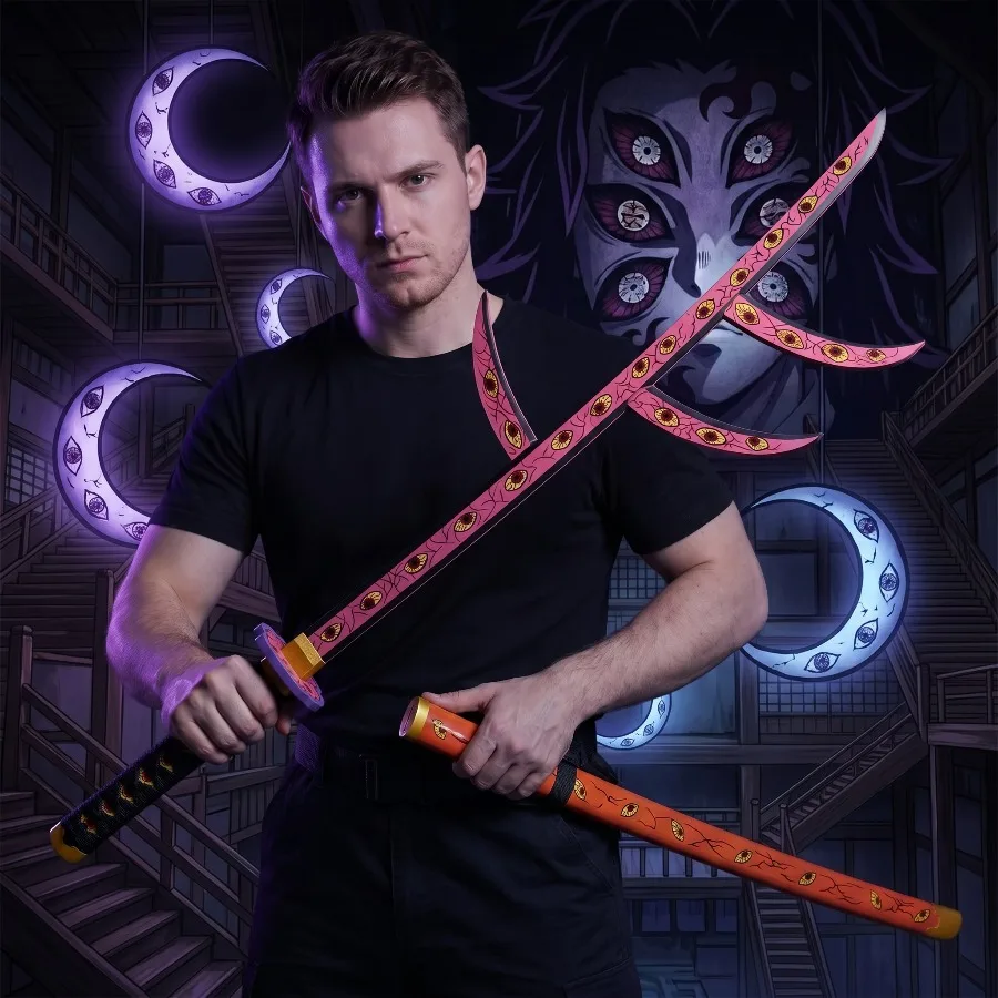 41 inch Demon Slayer Katana Sword Kimetsu No Yaiba Anime Cosplay Prop Ninja Knife Real Size Japanese Samurai Sabre Collection
41 inch Demon Slayer Katana Sword Kimetsu No Yaiba Anime Cosplay Prop Ninja Knife Real Size Japanese Samurai Sabre Collection