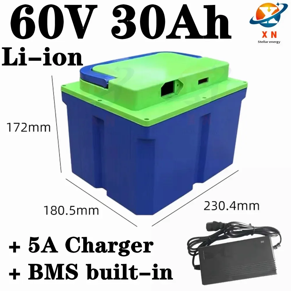 Batterie lithium-ion 60V, 30Ah, BMS Movie Ion, pour scooter, vélo électrique, moto, véhicule, 2000W, 3000W, pour quadricycle 8,5
Batterie lithium-ion 60V, 30Ah, BMS Movie Ion, pour scooter, vélo électrique, moto, véhicule, 2000W, 3000W, pour quadricycle 8,5