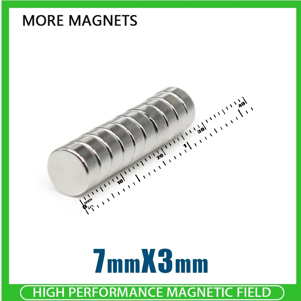 50/100/200PCS 7x3mm Mini Round Super Strong Neodymium Magnets N35 Powerful Fridge Magnets 7*3mm Magnetic Sheet Fishing Magnet
50/100/200PCS 7x3mm Mini Round Super Strong Neodymium Magnets N35 Powerful Fridge Magnets 7*3mm Magnetic Sheet Fishing Magnet