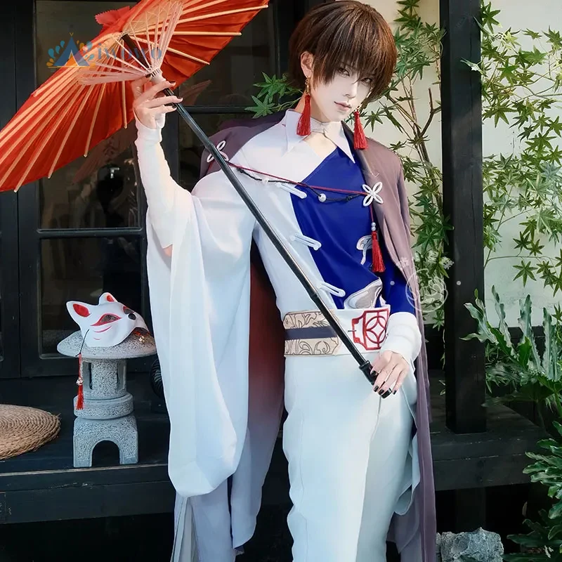 New Anime Bungo Stray Dogs Cosplay Dazai Osamu Costume Chinese Style Coat Pants Uniform Halloween Party Prop Men Woman Suits
New Anime Bungo Stray Dogs Cosplay Dazai Osamu Costume Chinese Style Coat Pants Uniform Halloween Party Prop Men Woman Suits