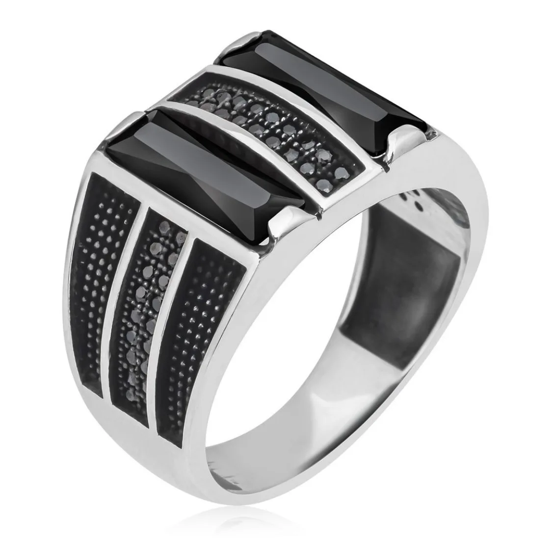 Hot Selling Silver Plated Stainless Steel Vintage black face zircon ring For Men Ring Jewelry Accessories Wholesale Size 7-13
Hot Selling Silver Plated Stainless Steel Vintage black face zircon ring For Men Ring Jewelry Accessories Wholesale Size 7-13