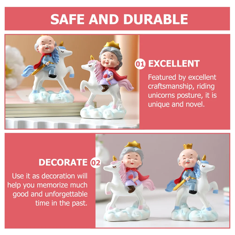 2Pcs Elderly Couple Unicorn Resin Crafts Statue Romantic Decor Wedding Desktop Adorn Elderly Figurines Couple Resin Crafts
2Pcs Elderly Couple Unicorn Resin Crafts Statue Romantic Decor Wedding Desktop Adorn Elderly Figurines Couple Resin Crafts