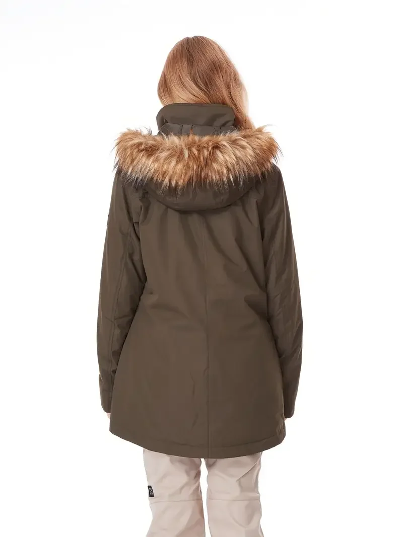 Women's Snowboard Jacket, Fleece Hood Thermal Ski Jacket, Lightweight Waterproof & Windproof Ski & Snowboard Top
Women's Snowboard Jacket, Fleece Hood Thermal Ski Jacket, Lightweight Waterproof & Windproof Ski & Snowboard Top