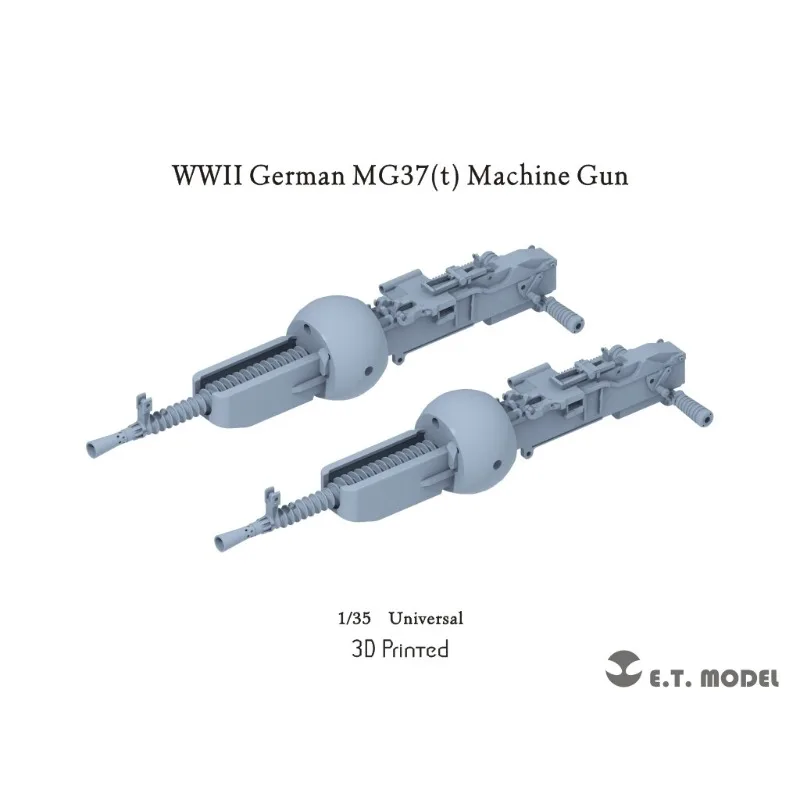 ET Model P35-363 1/35 scale WWII German MG37(t) Machine Gun)3D Printed Part
ET Model P35-363 1/35 scale WWII German MG37(t) Machine Gun)3D Printed Part