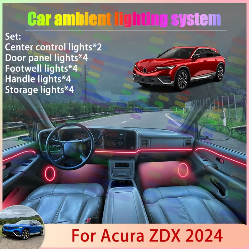 For Acura ZDX 2024 MK2 2th 2/24 in 1 Car Atmosphere Light Lamp RGB Shade Ensemble Streamer Atmosphere Set Auto Part Accessories
For Acura ZDX 2024 MK2 2th 2/24 in 1 Car Atmosphere Light Lamp RGB Shade Ensemble Streamer Atmosphere Set Auto Part Accessories
