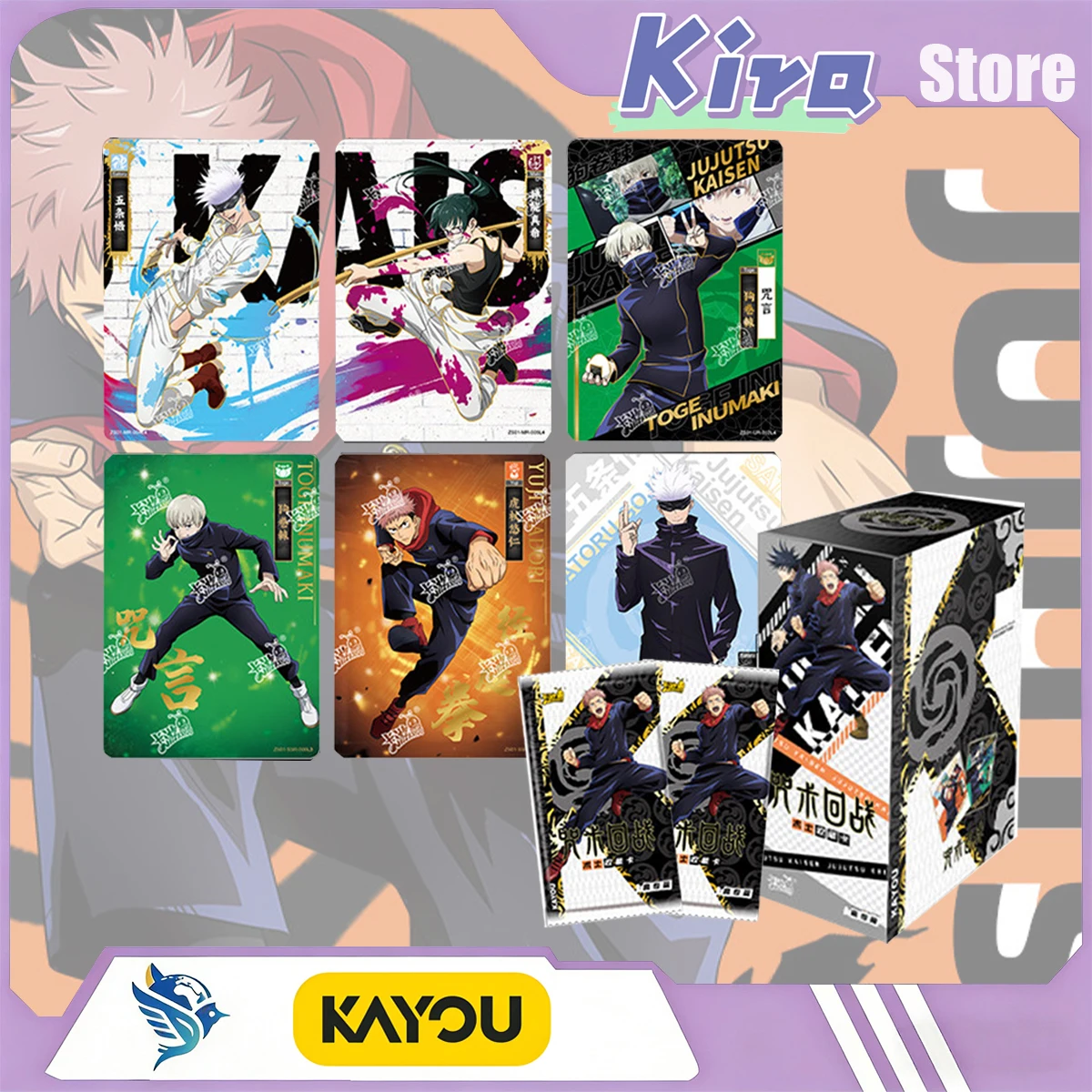 KAYOU Jujutsu Kaisen Higher Vocational Education Section Warlock Gojo Satoru Full Set Anime Peripheral Collection Cards Boy Gift
KAYOU Jujutsu Kaisen Higher Vocational Education Section Warlock Gojo Satoru Full Set Anime Peripheral Collection Cards Boy Gift