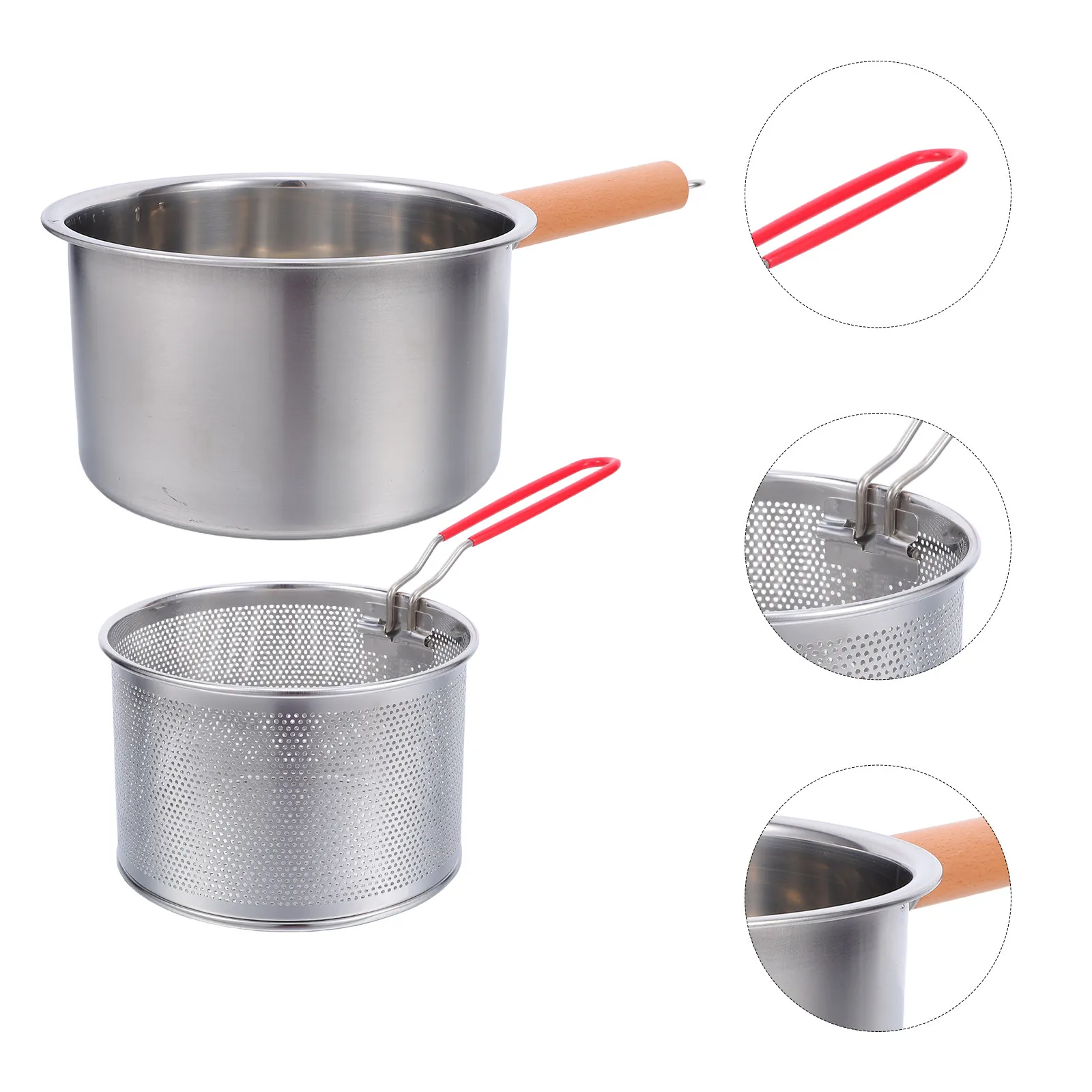 Набор для жарки: мини-фритюрница, маленькая кастрюля для жарки, корзина-дуршлаг из нержавеющей стали, сковорода для глубокой жарки с ручкой, быстрый нагрев, для домашней кухни
Набор для жарки: мини-фритюрница, маленькая кастрюля для жарки, корзина-дуршлаг из нержавеющей стали, сковорода для глубокой жарки с ручкой, быстрый нагрев, для домашней кухни
