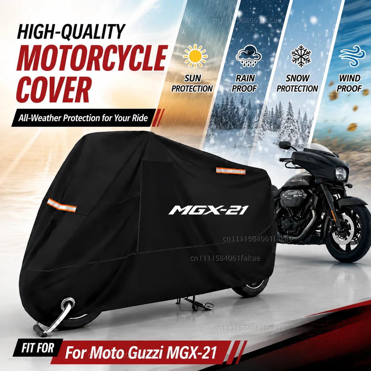 Motorcycle Cover Waterproof Outdoor All Season Dustproof UV Protective Moto Scooter Rain Cover For Moto Guzzi MGX-21 2016-2020
Motorcycle Cover Waterproof Outdoor All Season Dustproof UV Protective Moto Scooter Rain Cover For Moto Guzzi MGX-21 2016-2020