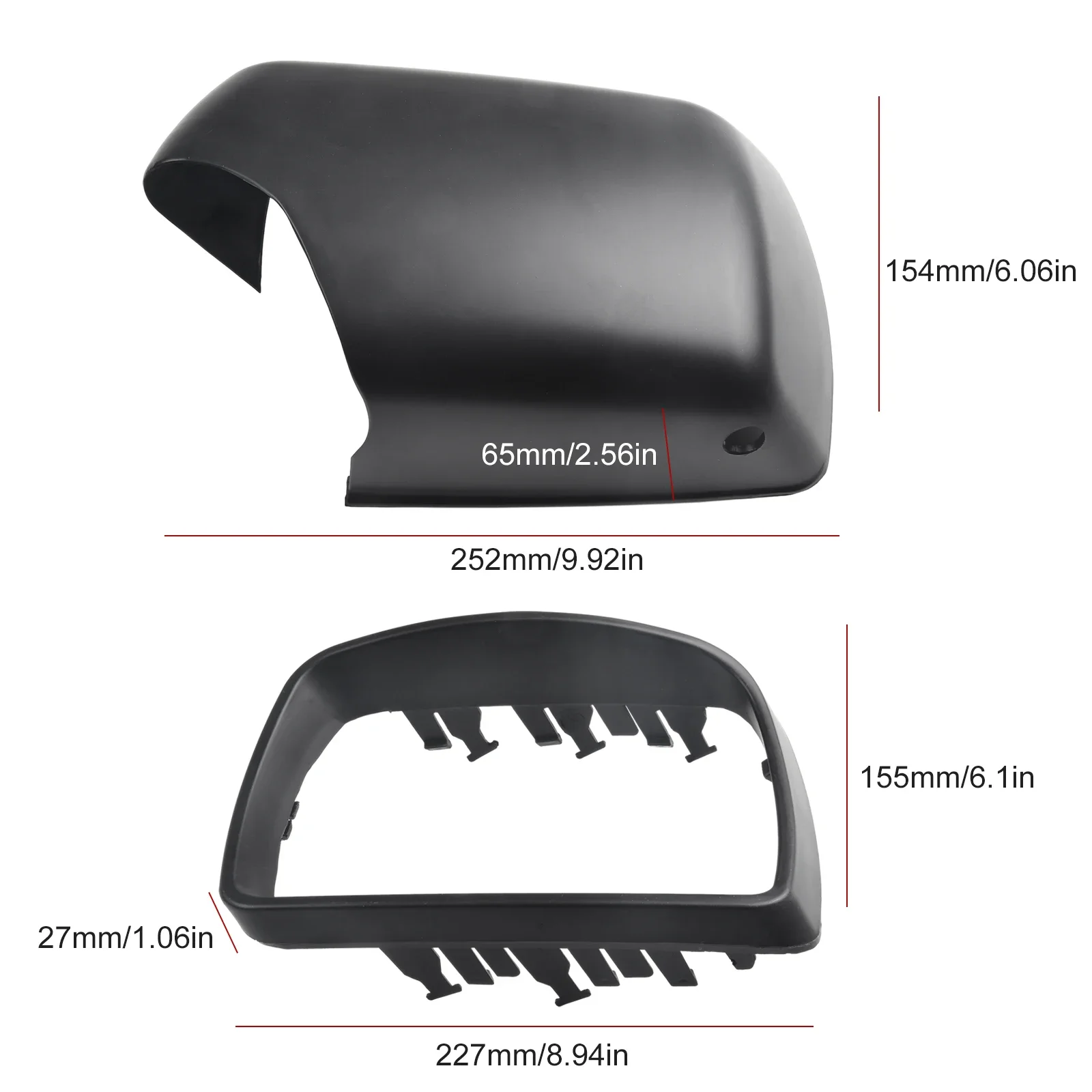 4pcs(set) Mirror Cover ABS Plastic Front Left Matte Black Fit For BMW X5 E53 3.0d/3.0i/4.4i/4.6is/4.8is 1999-2006 2022new Best
4pcs(set) Mirror Cover ABS Plastic Front Left Matte Black Fit For BMW X5 E53 3.0d/3.0i/4.4i/4.6is/4.8is 1999-2006 2022new Best