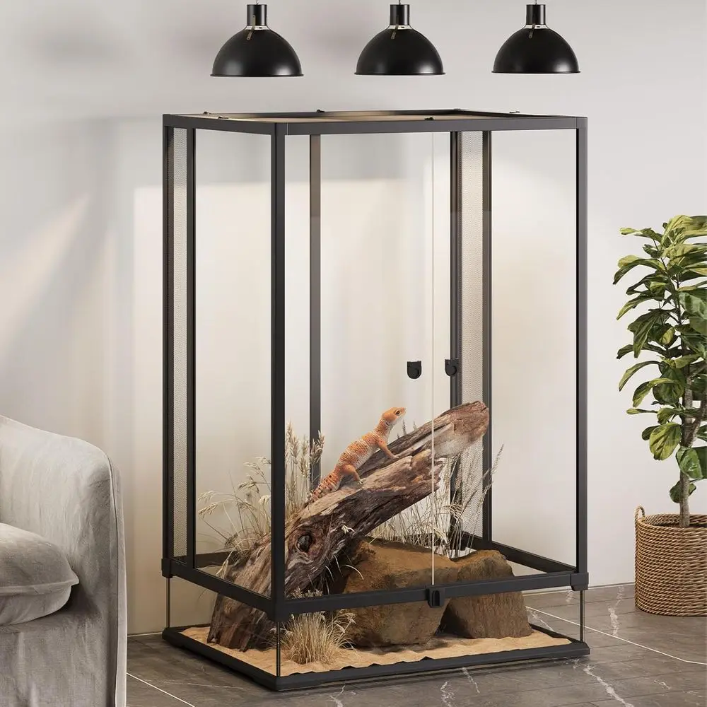 67 Gallon Terrarium with Top Ventilation, Ideal for Snakes, Leopard Geckos, and Turtles
67 Gallon Terrarium with Top Ventilation, Ideal for Snakes, Leopard Geckos, and Turtles