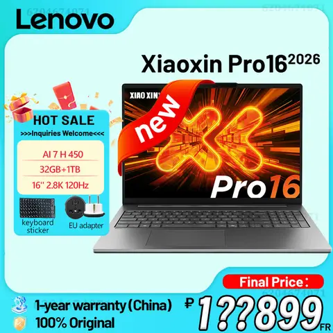 Lenovo Xiaoxin Pro16 2026 Ryzen AI 7 H 450 16 inç 2.8K 120Hz 32GB 1TB