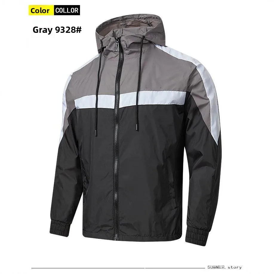 New Fashionable Running Jacket Hooded Thin Spring Autumn Color Block Sportswear Men's Cleanfit Style Zipper Closure Coat
New Fashionable Running Jacket Hooded Thin Spring Autumn Color Block Sportswear Men's Cleanfit Style Zipper Closure Coat