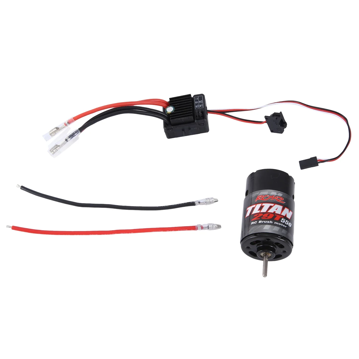 AM-29T 550 Brushed Motor Waterproof with 1060 Brushed Electric 60A ESC for 1/10 RC Crawler SCX10 II III Slash TRX4 TRX6
AM-29T 550 Brushed Motor Waterproof with 1060 Brushed Electric 60A ESC for 1/10 RC Crawler SCX10 II III Slash TRX4 TRX6