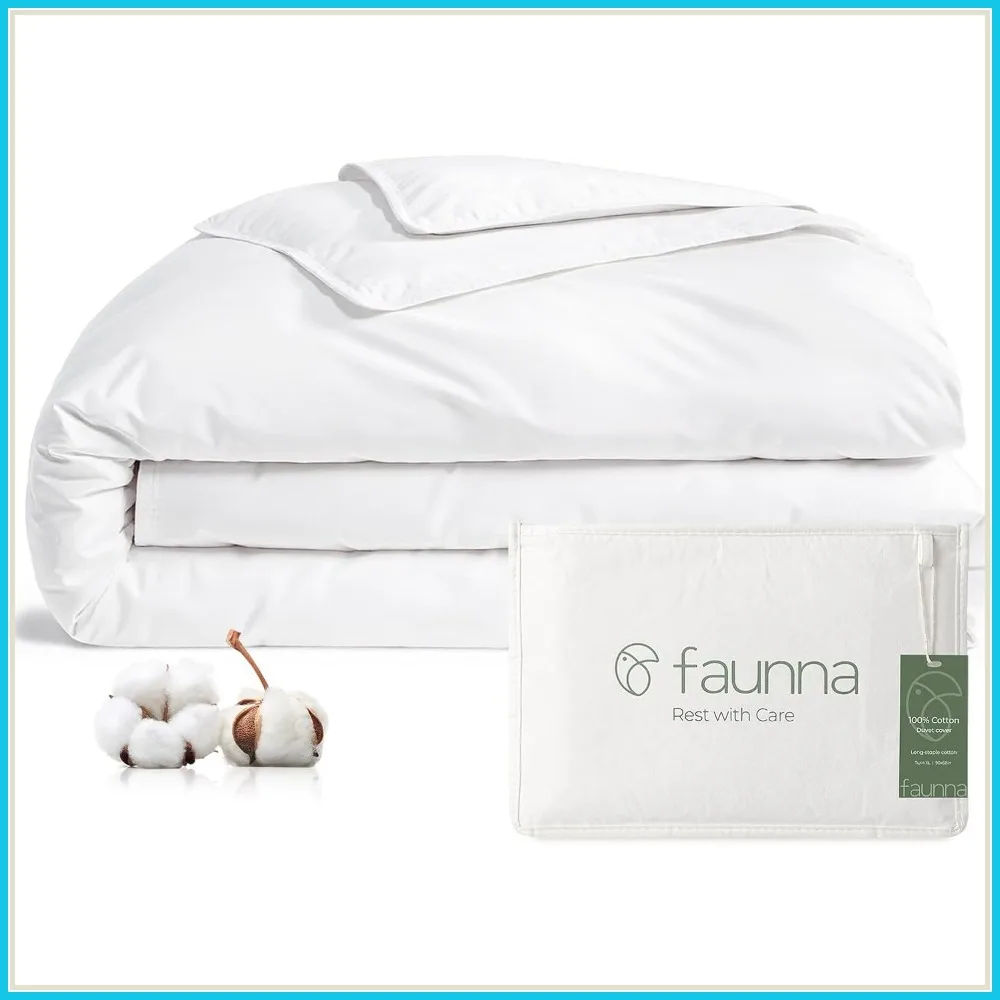 100% Cotton Duvet Cover,Hypoallergenic Bed Bug Proof Comforter Cover with Zipper, Antimicrobial Protection for Freshness (Queen)
100% Cotton Duvet Cover,Hypoallergenic Bed Bug Proof Comforter Cover with Zipper, Antimicrobial Protection for Freshness (Queen)