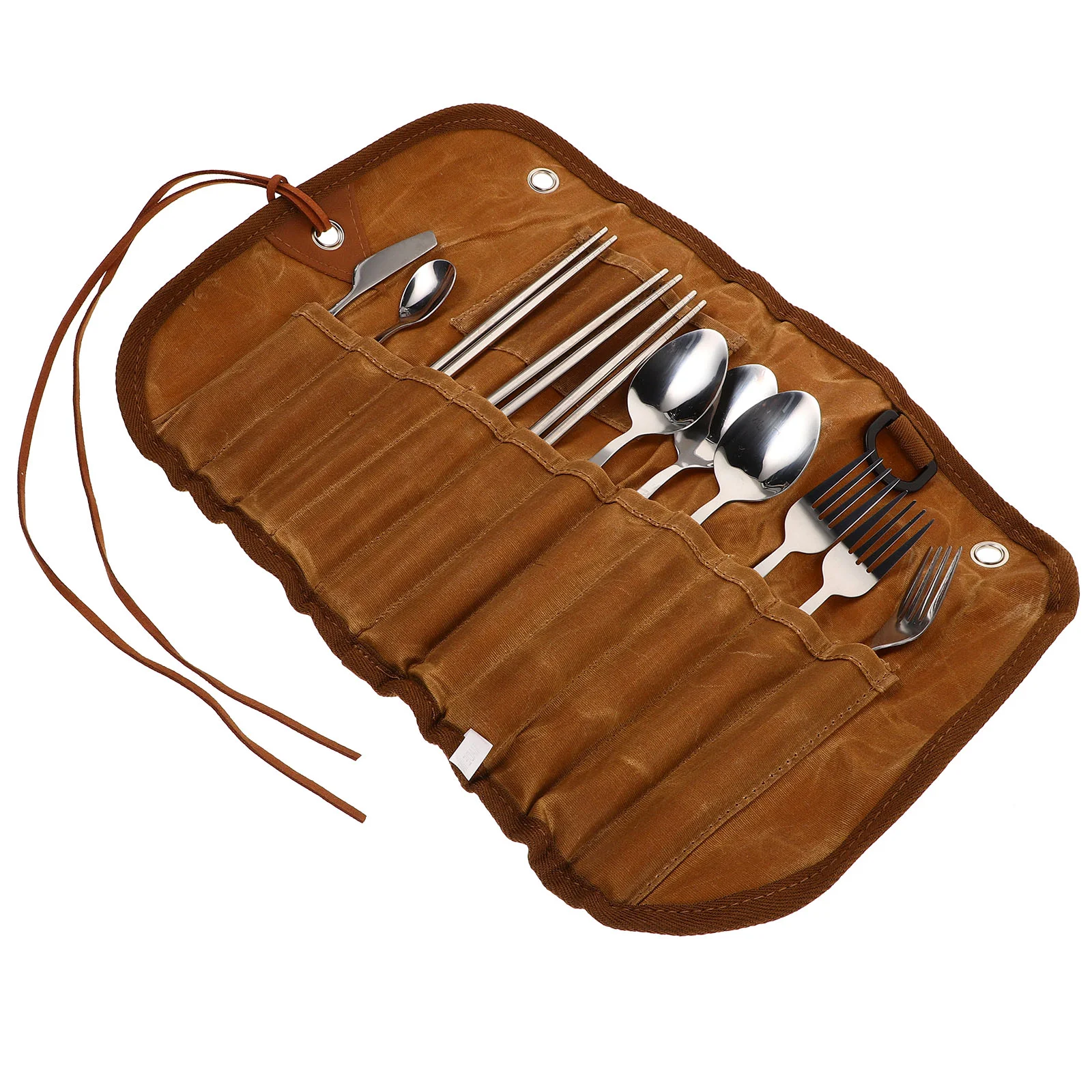 Outdoor Tableware Set Camping Spoon Chopsticks Tool Fork Utensils Kitchen Cook Tools Canvas Flatware Travel
Outdoor Tableware Set Camping Spoon Chopsticks Tool Fork Utensils Kitchen Cook Tools Canvas Flatware Travel