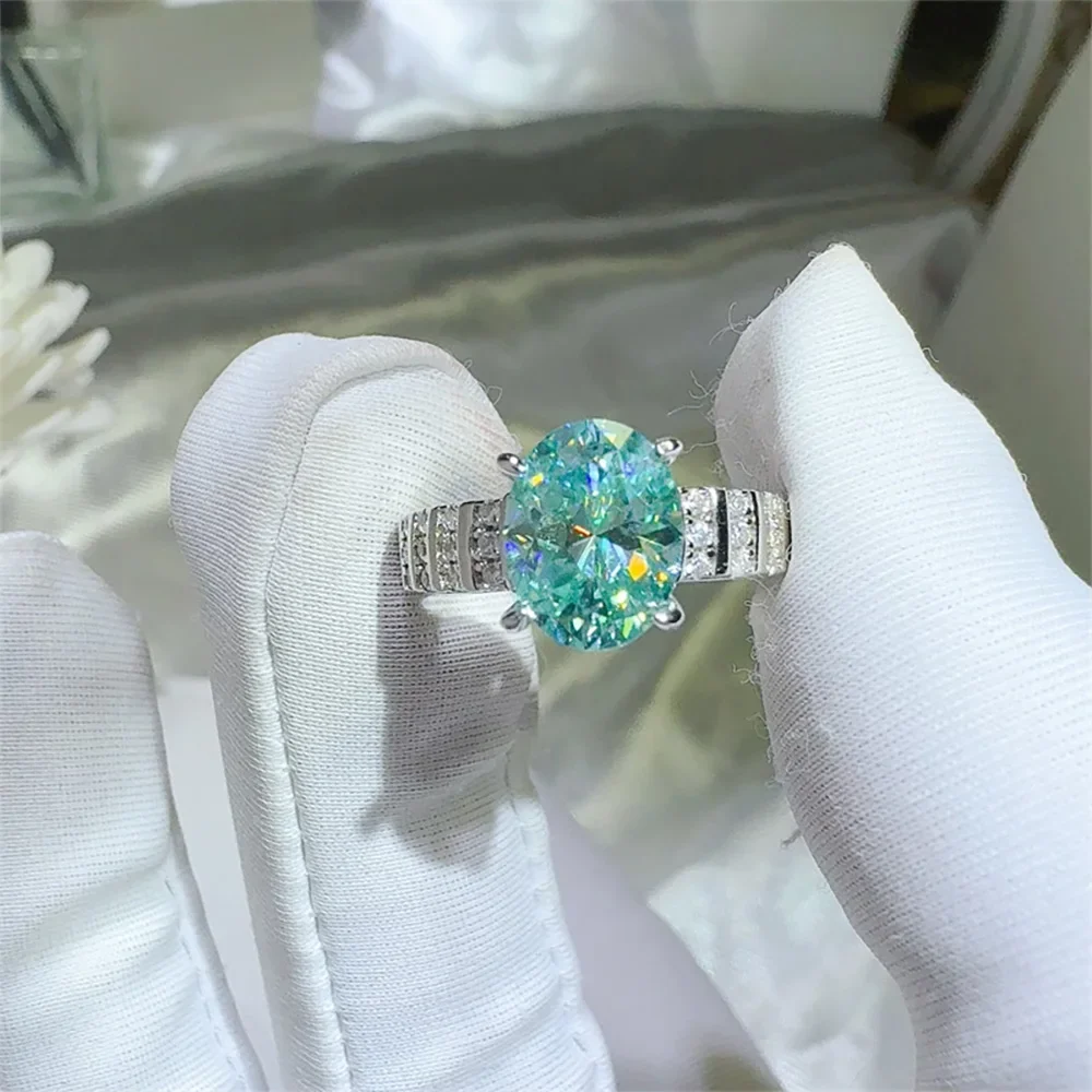 Serenity 2ct Oval cut Moissanite Rings for Women Men S925 Sterling Silver Paraiba Mint Green Rings Plated 18K Anniversary Gift
Serenity 2ct Oval cut Moissanite Rings for Women Men S925 Sterling Silver Paraiba Mint Green Rings Plated 18K Anniversary Gift