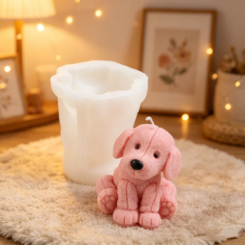 3D Plush Texture Sitting Puppy Silicone Candle Mold Realistic Stitched Dog Epoxy Resin Plaster Mold Dog Animal DIY Mold Home Dec
3D Plush Texture Sitting Puppy Silicone Candle Mold Realistic Stitched Dog Epoxy Resin Plaster Mold Dog Animal DIY Mold Home Dec