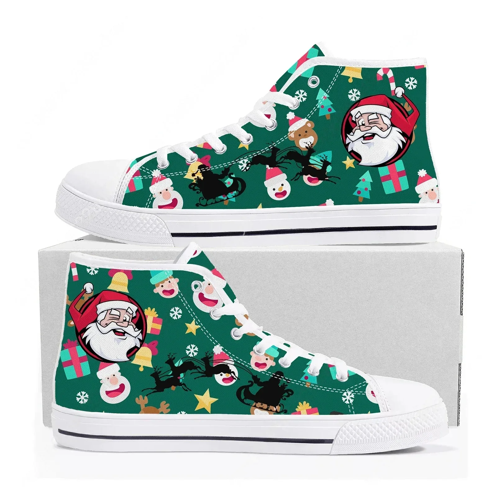 Christmas Santa Claus Gift High Top Shoes Mens Womens Teenager High Quality Sneakers Canvas Sneaker Casual Couple Custom Shoe
Christmas Santa Claus Gift High Top Shoes Mens Womens Teenager High Quality Sneakers Canvas Sneaker Casual Couple Custom Shoe