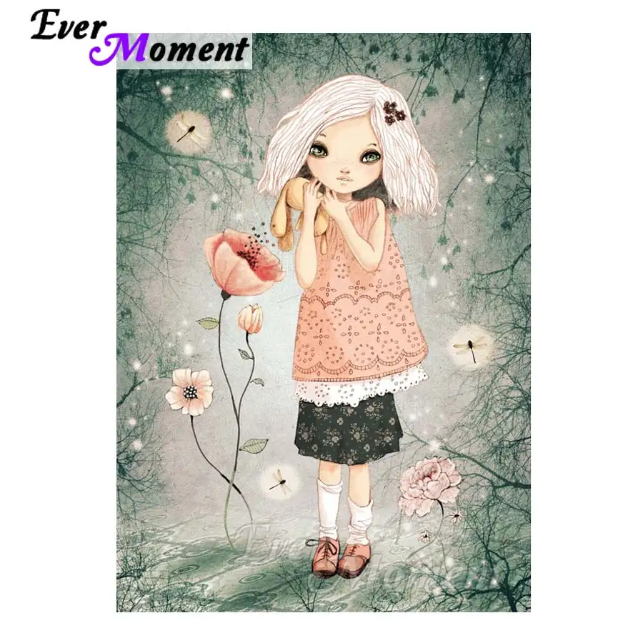 Ever Moment 5D DIY Diamond Painting Cross Stitch Girl Flower Dragonfly Mosaic Round Square Drills Rhinestone Artwork ASF1190
Ever Moment 5D DIY Diamond Painting Cross Stitch Girl Flower Dragonfly Mosaic Round Square Drills Rhinestone Artwork ASF1190