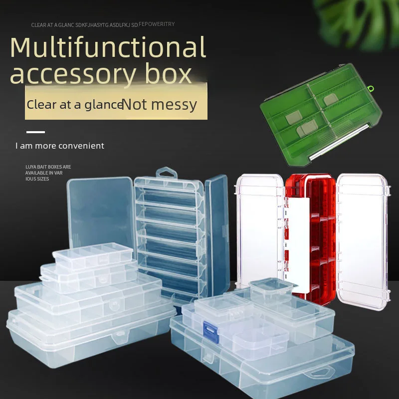 New Plastic Lure Box5Gelua Bait Box Transparent Plastic Accessories Box Iron Plate Hook Box Double Layer Storage Box
New Plastic Lure Box5Gelua Bait Box Transparent Plastic Accessories Box Iron Plate Hook Box Double Layer Storage Box