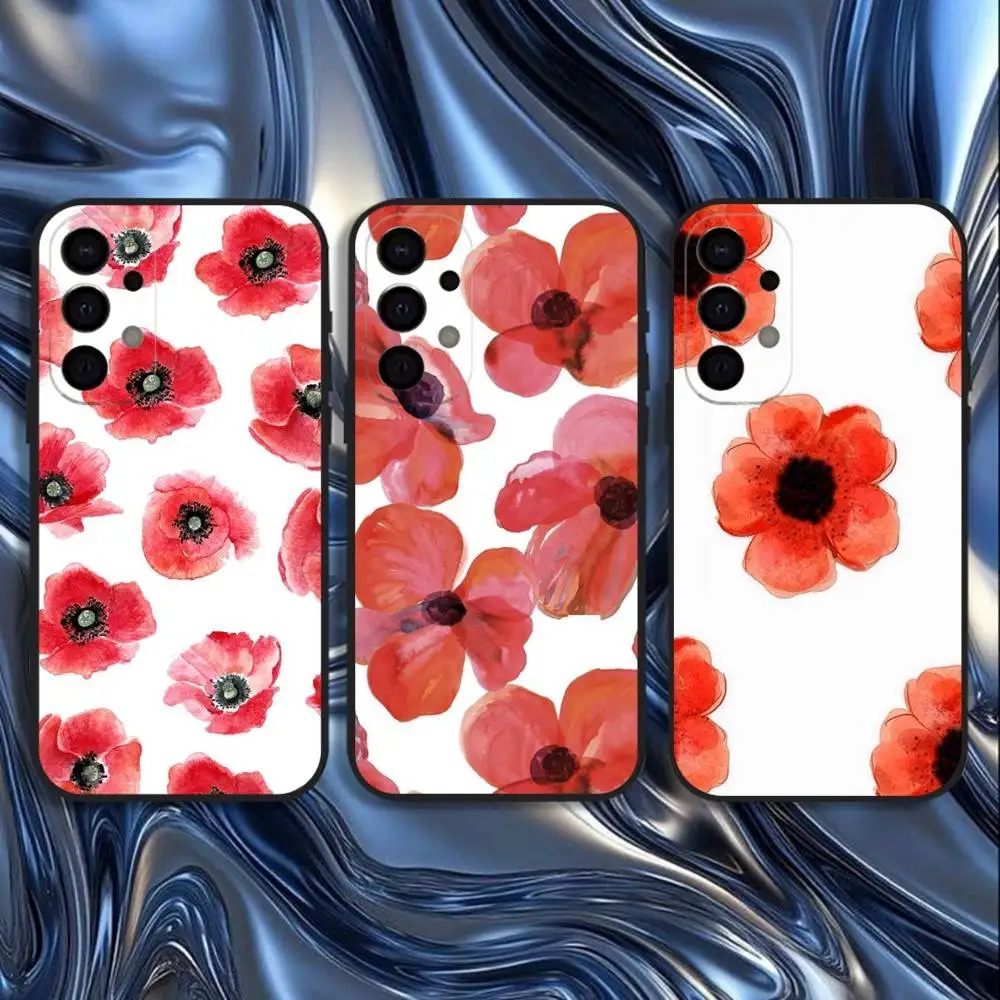 Red flowers Poppies pattern Phone Case For Samsung S25,S24,S21,S22,S23,S30,Ultra,S20,Plus,Fe,Lite,5G Black Cover 
Red flowers Poppies pattern Phone Case For Samsung S25,S24,S21,S22,S23,S30,Ultra,S20,Plus,Fe,Lite,5G Black Cover