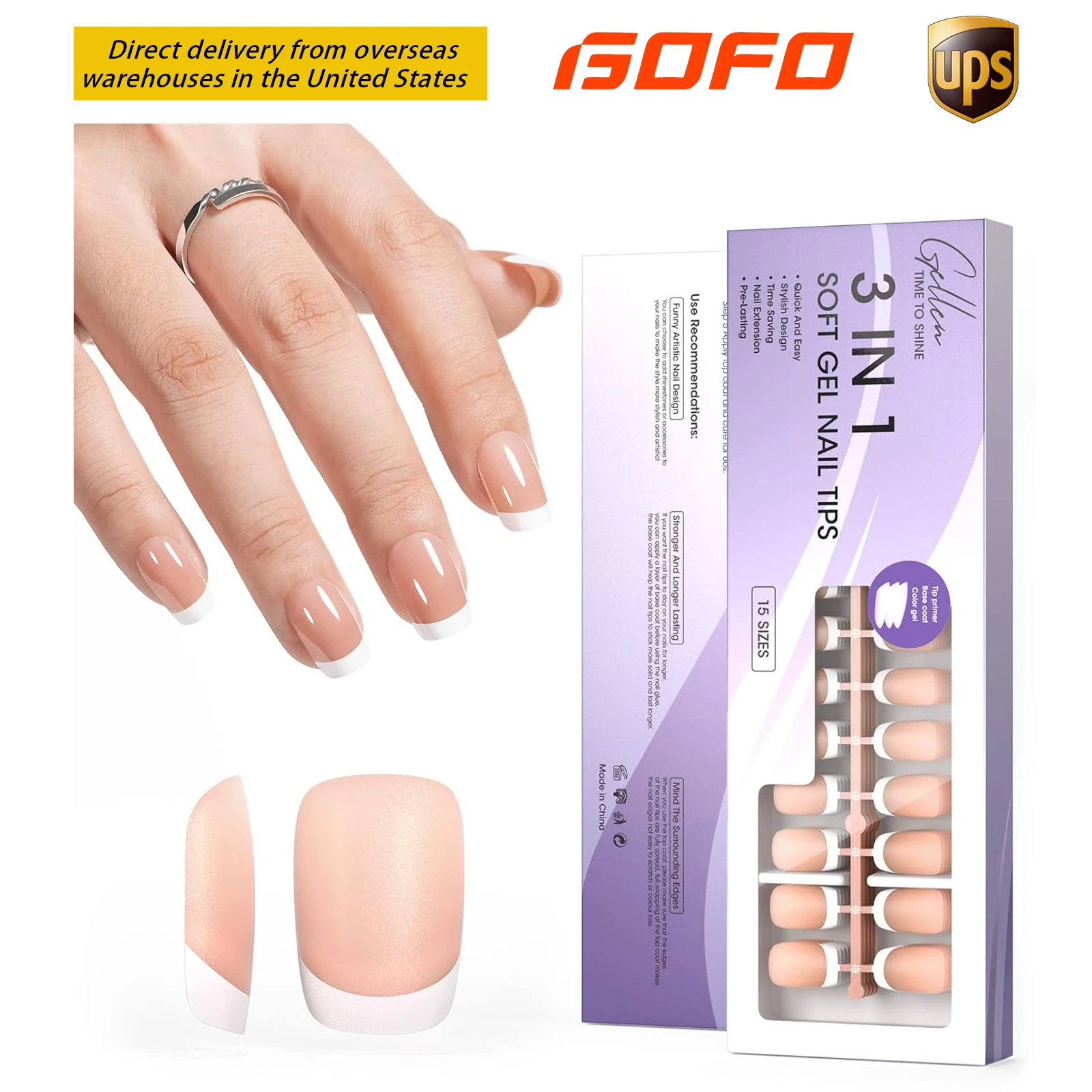 GELLEN Gel Nail Tips 150pcs Press on Nails Short Square Brown Acrylic Prefrench French Tip Manicure DIY Art Kit 15 Sizes Women
GELLEN Gel Nail Tips 150pcs Press on Nails Short Square Brown Acrylic Prefrench French Tip Manicure DIY Art Kit 15 Sizes Women