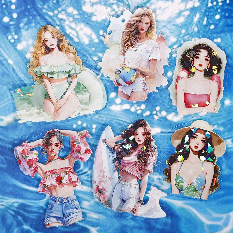 Mr. Paper, 6 Styles, Summer Girl Ice Drink Stickers, DIY Decoration Phone Case Water Cup Notebook Creative Collage
Mr. Paper, 6 Styles, Summer Girl Ice Drink Stickers, DIY Decoration Phone Case Water Cup Notebook Creative Collage