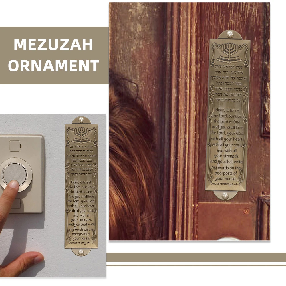 2Pcs Metal Mezuzah Religious Entryway Decor Judaica Sacred Symbols Artistic Gift
2Pcs Metal Mezuzah Religious Entryway Decor Judaica Sacred Symbols Artistic Gift