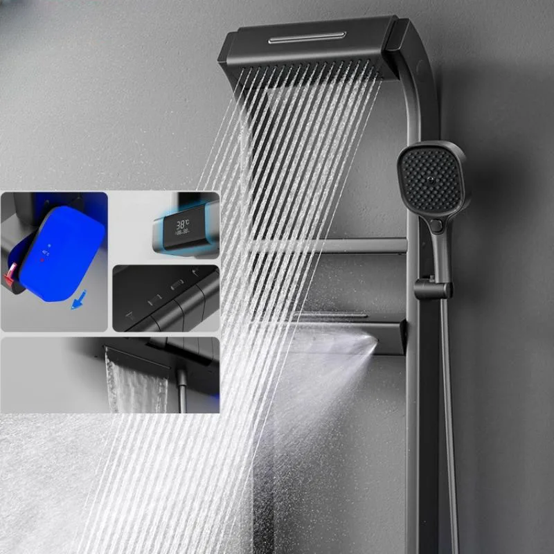 Многофункциональная цифровая душевая насадка с постоянной температурой для домашней ванной комнаты, душевая насадка под давлением
Многофункциональная цифровая душевая насадка с постоянной температурой для домашней ванной комнаты, душевая насадка под давлением
