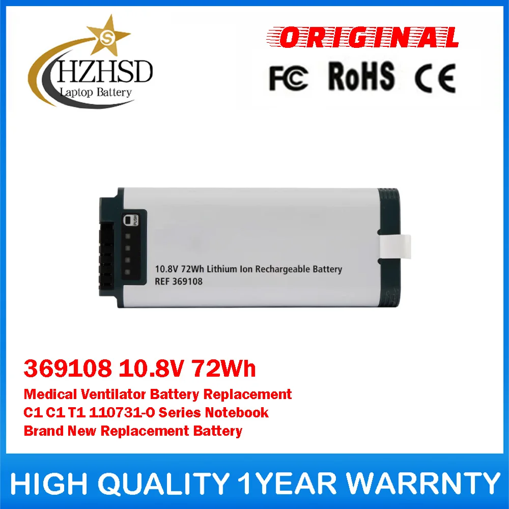 369108 10.8V 72Wh Medical Ventilator Battery Replacement For MEDICAL HAMILTON C1 C1 T1 110731-O Series Notebook Brand New
369108 10.8V 72Wh Medical Ventilator Battery Replacement For MEDICAL HAMILTON C1 C1 T1 110731-O Series Notebook Brand New