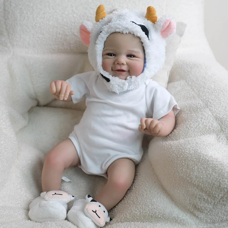 19inch 48CM Reborn Baby Doll Soft Cloth Lifelike Newborn Baby Already Painted Skin with Visible Veins Bonecas Reborn Dolls Toy
19inch 48CM Reborn Baby Doll Soft Cloth Lifelike Newborn Baby Already Painted Skin with Visible Veins Bonecas Reborn Dolls Toy