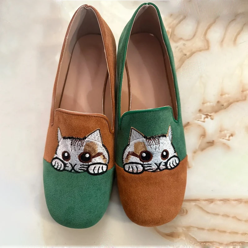 New cuddly cat ballet flats women's slip on shoes kitty ladies elegant dressy loafer woman faux suede leather flats shoe size 42
New cuddly cat ballet flats women's slip on shoes kitty ladies elegant dressy loafer woman faux suede leather flats shoe size 42