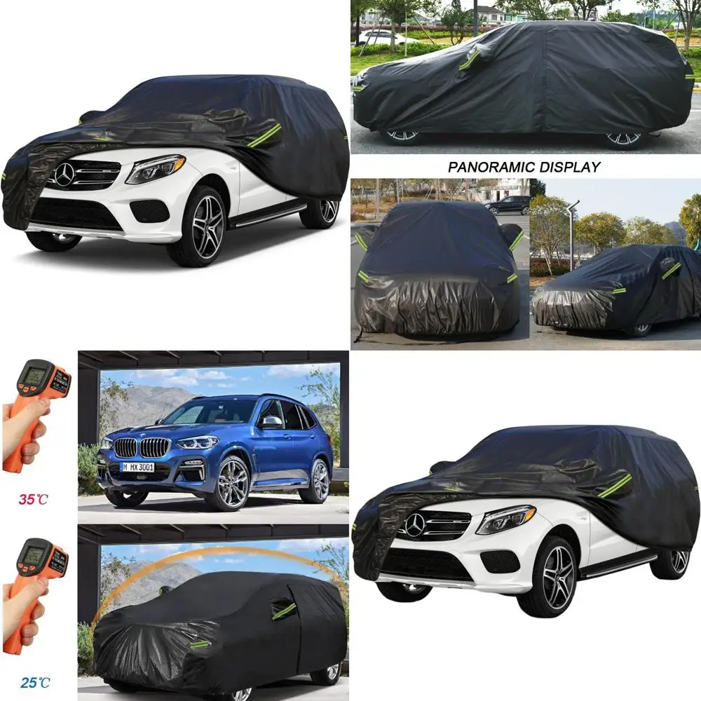 Universal SUV Car Cover, 7-Layer All-Weather Protection, Suitable for 2015-2025 Models, Black
Universal SUV Car Cover, 7-Layer All-Weather Protection, Suitable for 2015-2025 Models, Black