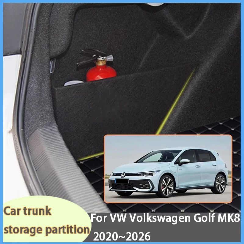 For VW Volkswagen Golf MK8 2020~2026 2025 Car Organizer Trunk Side Partition Trunk Interior Storage Box Parts
For VW Volkswagen Golf MK8 2020~2026 2025 Car Organizer Trunk Side Partition Trunk Interior Storage Box Parts
