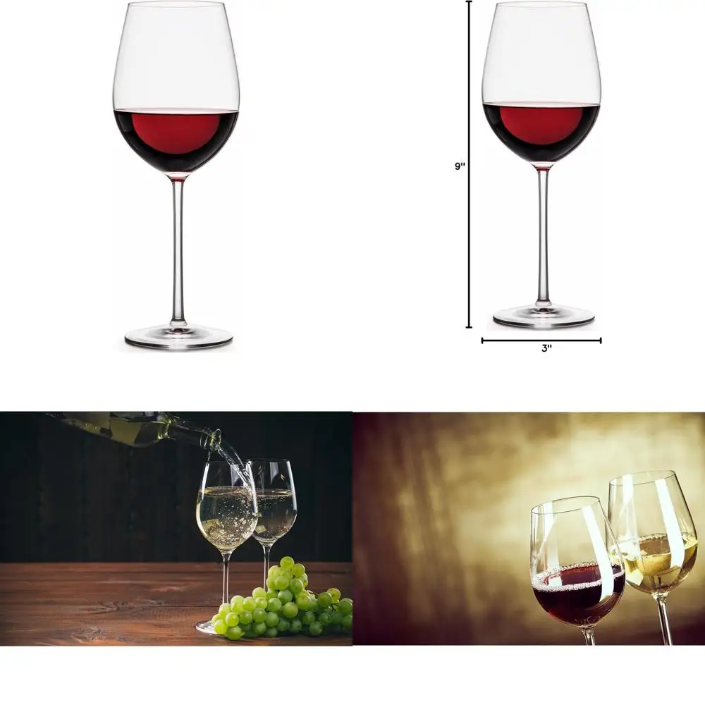 Набор из 4 европейских хрустальных бокалов для вина — без свинца, можно мыть в посудомоечной машине, идеально подходит для красного и белого вина
Набор из 4 европейских хрустальных бокалов для вина — без свинца, можно мыть в посудомоечной машине, идеально подходит для красного и белого вина