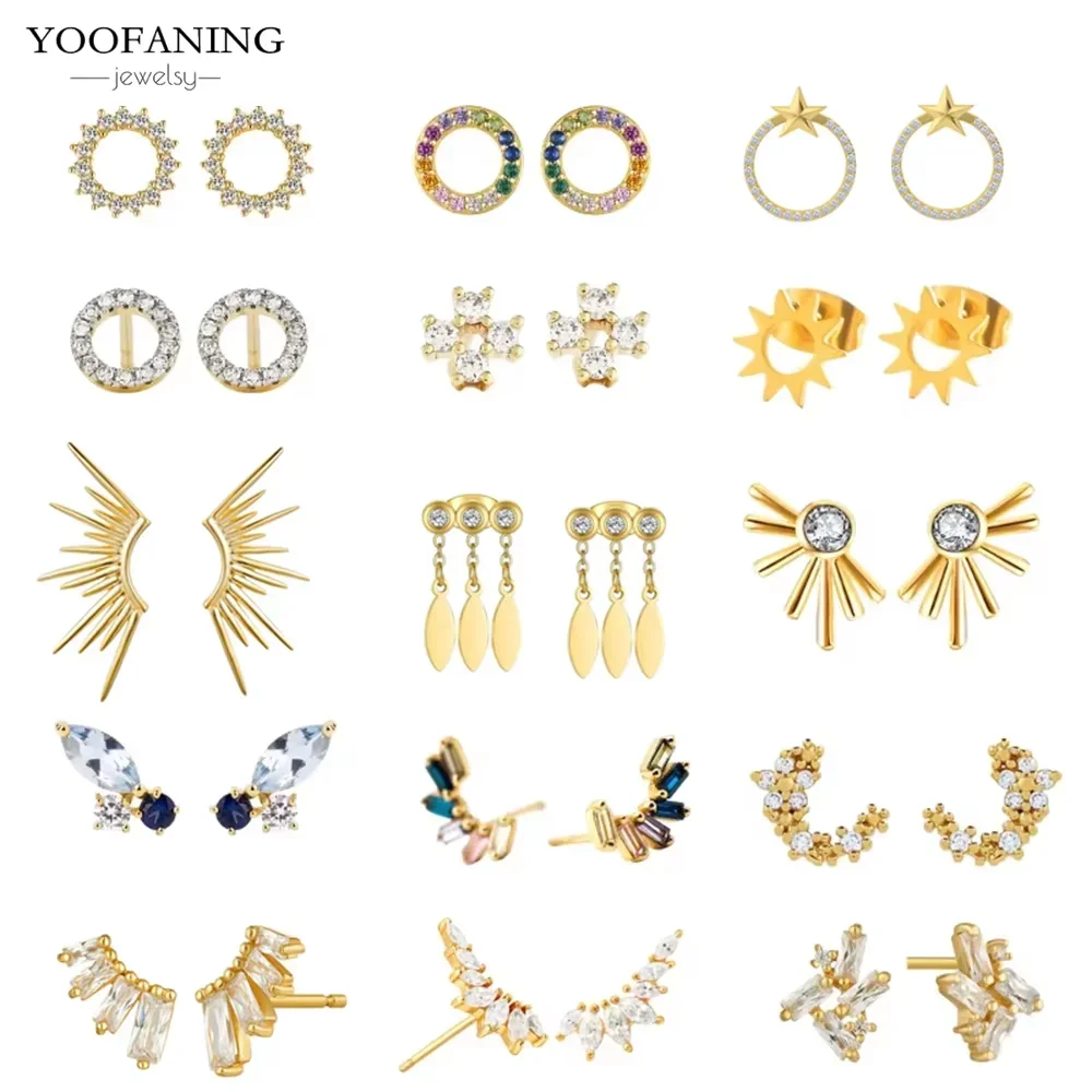 YOOFANING серьги-гвоздики из стерлингового серебра 925 пробы с иглами для ушей, индивидуальные линии, серьги-гвоздики с цирконием, корейские бутиковые серьги, модные украшения
YOOFANING серьги-гвоздики из стерлингового серебра 925 пробы с иглами для ушей, индивидуальные линии, серьги-гвоздики с цирконием, корейские бутиковые серьги, модные украшения