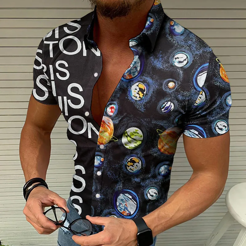Selling item Men's Summer Short Sleeve Letter Printed Shirt Thin Hawaii Beach Shirt Men's Clothing Lapel T-Shirt Men Casual Top
Selling item Men's Summer Short Sleeve Letter Printed Shirt Thin Hawaii Beach Shirt Men's Clothing Lapel T-Shirt Men Casual Top