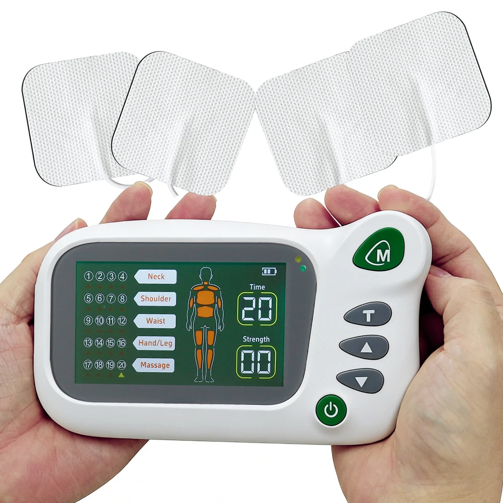 Электрический массажер для всего тела с 20 режимами, акупунктурный массаж, физиотерапевтический аппарат, EMS-стимулятор мышц, цифровой импульсный массажер для терапии
Электрический массажер для всего тела с 20 режимами, акупунктурный массаж, физиотерапевтический аппарат, EMS-стимулятор мышц, цифровой импульсный массажер для терапии